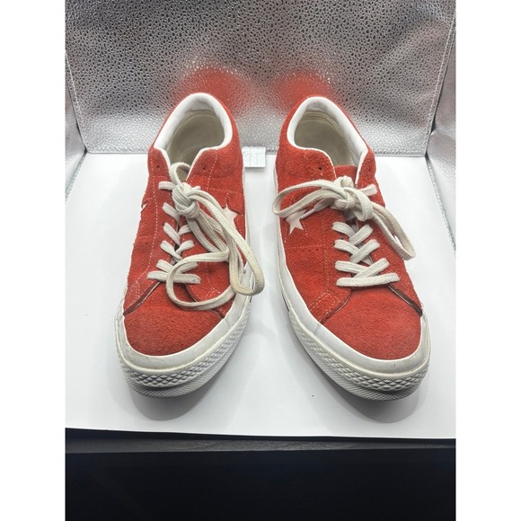 Converse 95 One Star Suede Red Shoes M:8.5 W:10.5 - Picture 3 of 11